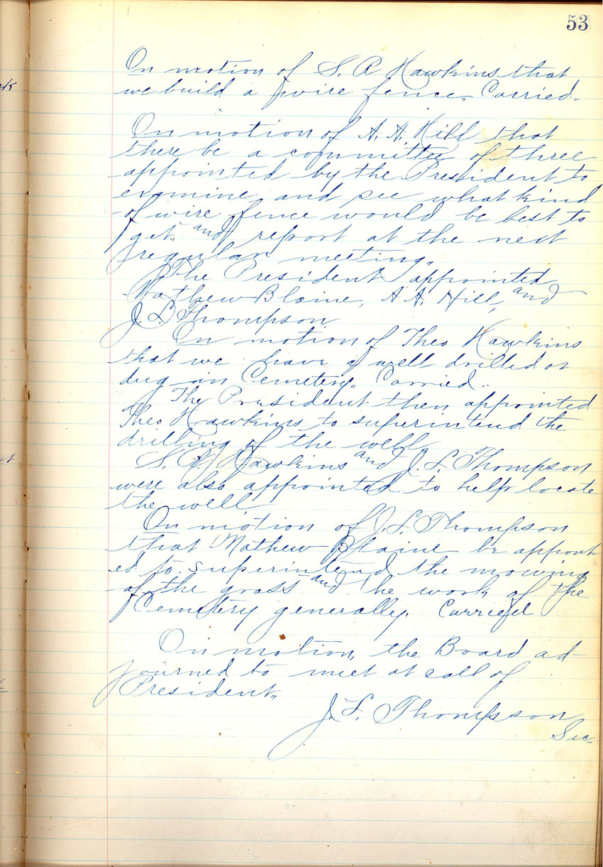 minute book